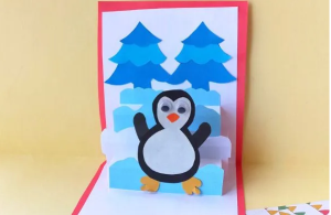 Make a Penguin Pop up Card