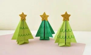 Origami Christmas Trees